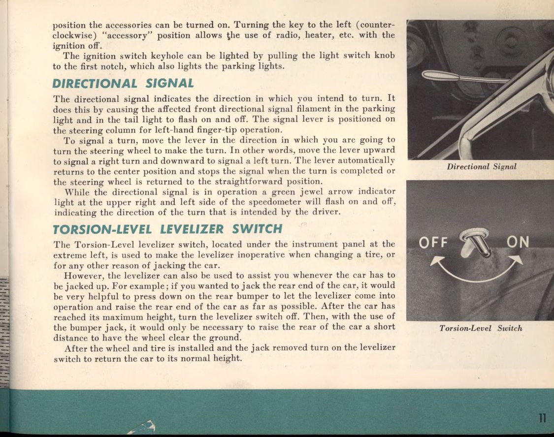 1956 Packard Owners Manual Page 29